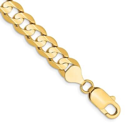 7.5mm Open Concave Curb Chain 7 Inch 10k Gold 10LCR200-7 by Men&#39;s Jewelry and Accessories, MPN: 10L…