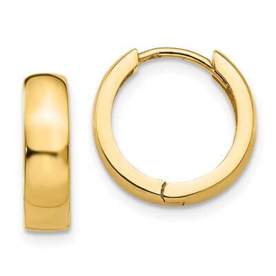 Round Hinged Hoop Earrings 10k Gold 10TM609, MPN: 10TM609,