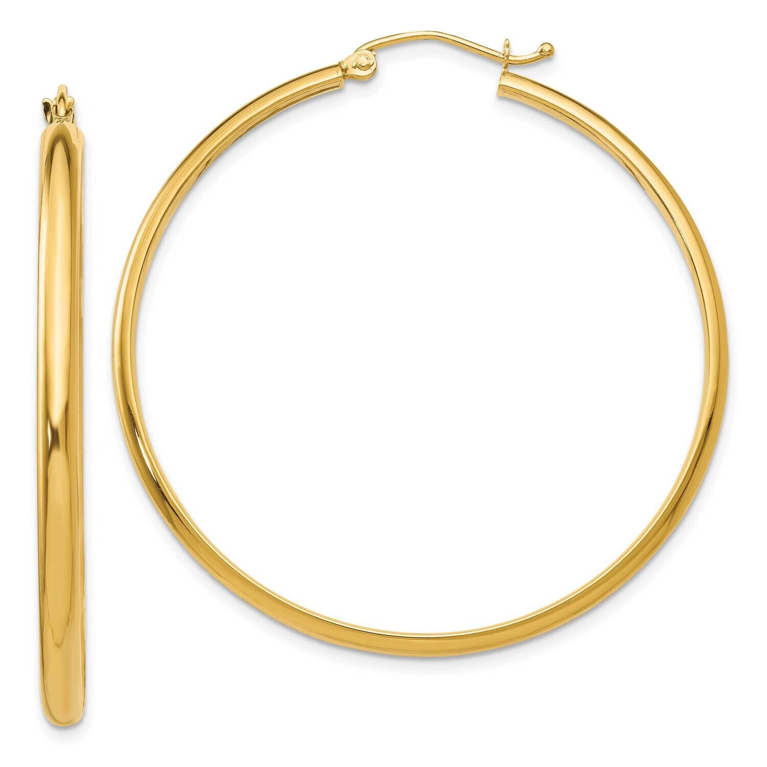 Hoop Earring 10k Polished Gold 10TA236, MPN: 10TA236,