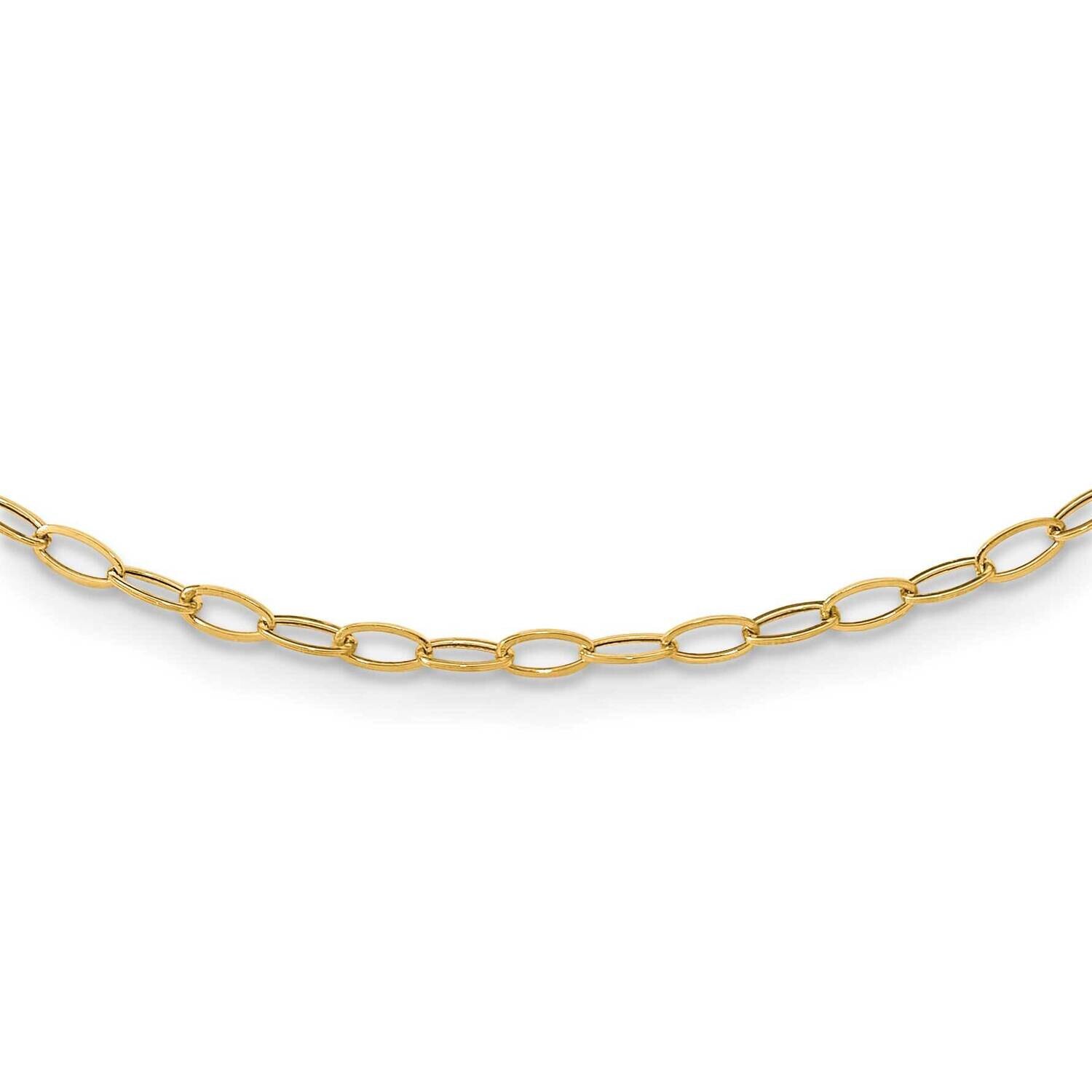 Oval Link 18Necklace 10k Gold 10SF1854-18, MPN: 10SF1854-18, 886774961569