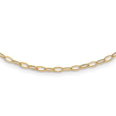 Oval Link 18Necklace 10k Gold 10SF1854-18, MPN: 10SF1854-18, 886774961569