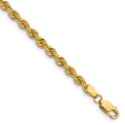 3.8mm Regular Rope Chain 8 Inch 14k Gold 027S-8, MPN: 027S-8,