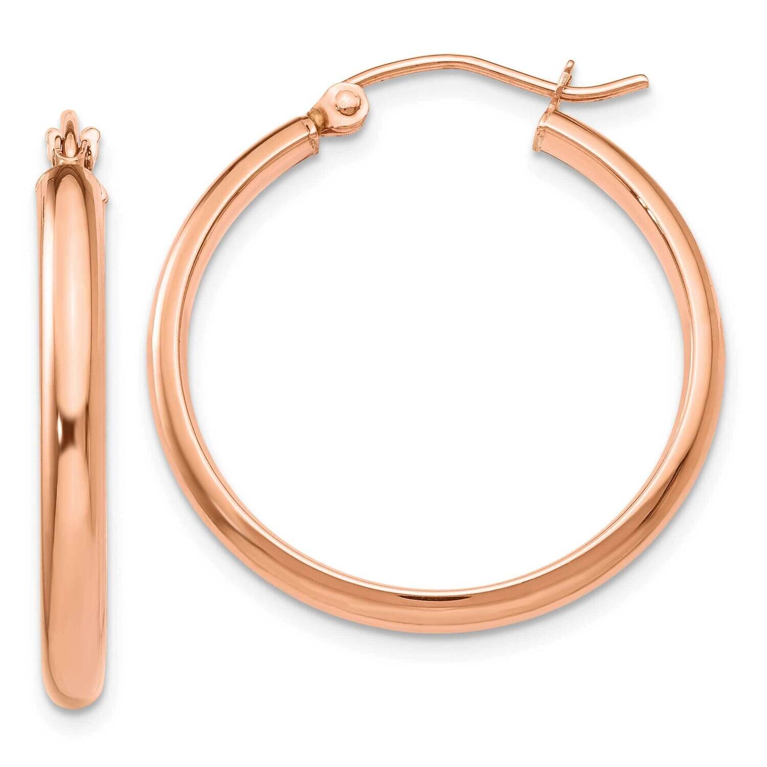 Hoop Earrings 10k Rose Gold 10TF570, MPN: 10TF570,