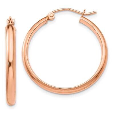 Hoop Earrings 10k Rose Gold 10TF570, MPN: 10TF570,