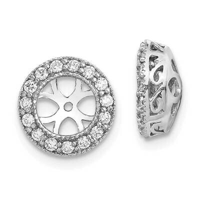 Aa Diamond Earring Jacket 10k White Gold 10XJ34WAA, MPN: 10XJ34WAA,