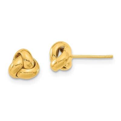 Polished Love Knot Post Earrings 10k Gold 10TL1045, MPN: 10TL1045,