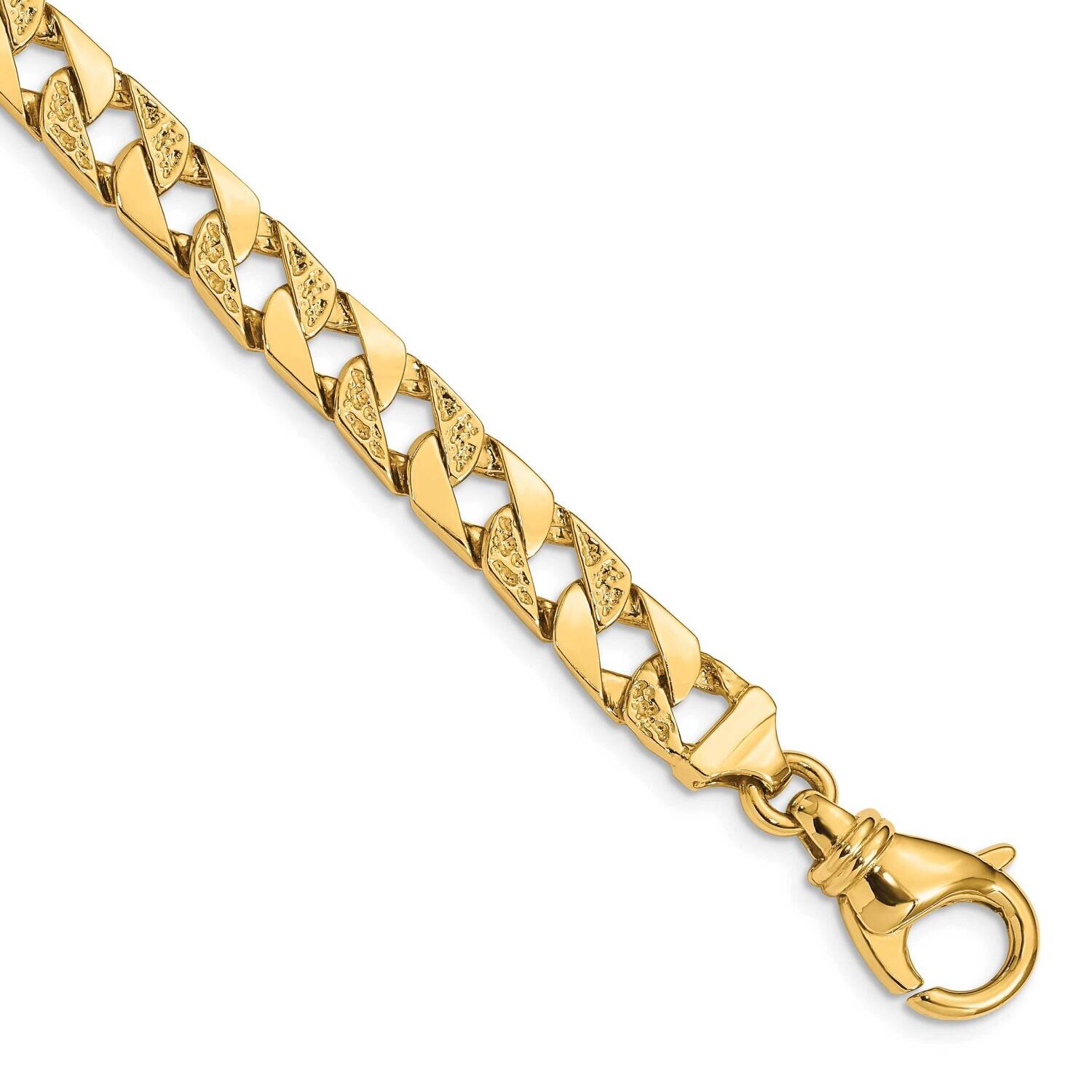 7.5mm HPolished Fancy Link Bracelet 7 Inch 10k Gold 10LK394-7 by Men&#39;s Jewelry and Accessories, MPN…