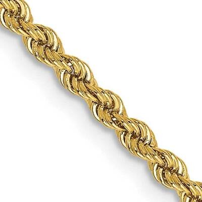 2.25mm Regular Rope Chain 22 Inch 10k Gold 10K016S-22, MPN: 10K016S-22,