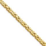 4mm Byzantine Chain 24 Inch 10k Gold 10BIZ110-24, MPN: 10BIZ110-24,