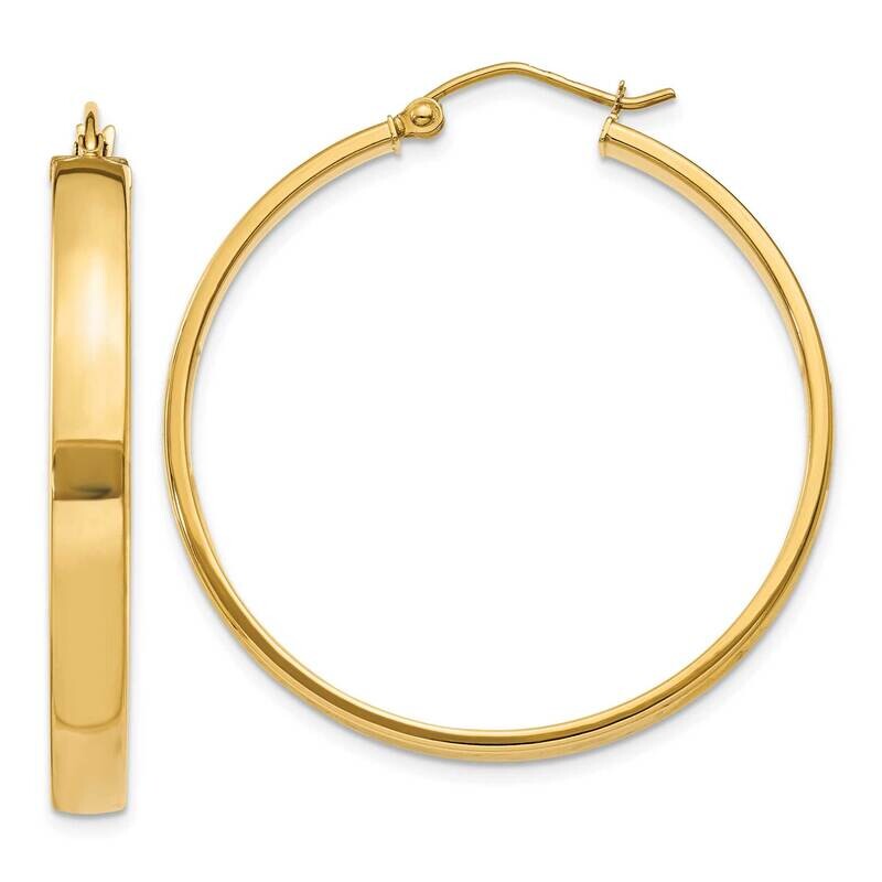 Hoop Earring 10k Polished Gold 10TA242, MPN: 10TA242,