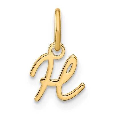 Upper Case Letter H Initial Charm 10k Gold 10XNA1305Y/H, MPN: 10XNA1305Y/H,