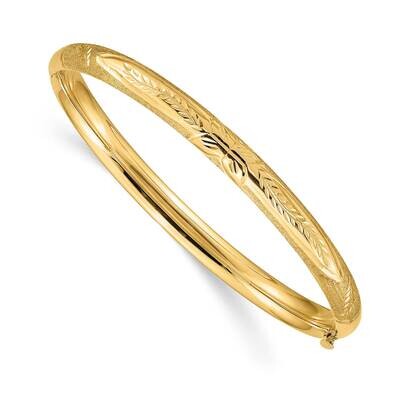 Florentine Hinged Baby Bangle 10k Gold 10BF3/16, MPN: 10BF3/16,