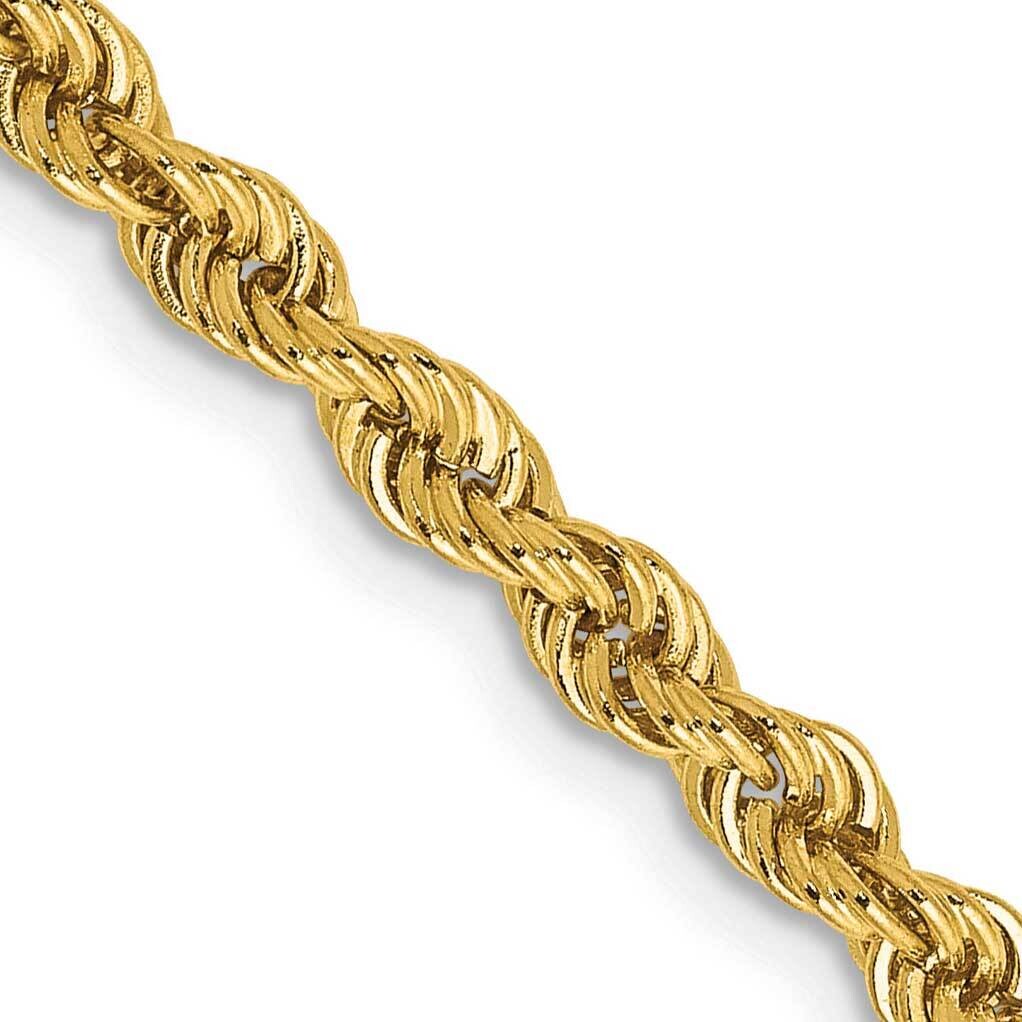 3mm Regular Rope Chain 20 Inch 10k Gold 10K023S-20