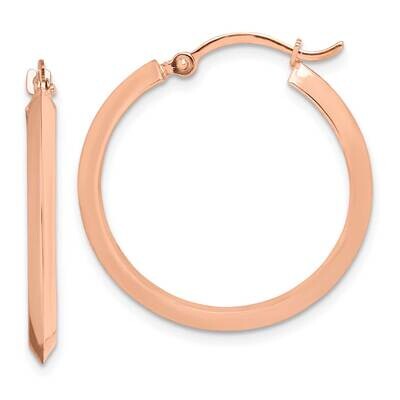 Polished Hoop Earrings 10k Rose Gold 10TF1630R, MPN: 10TF1630R,