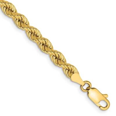 4mm Regular Rope Chain 8 Inch 10k Gold 10K030S-8, MPN: 10K030S-8,