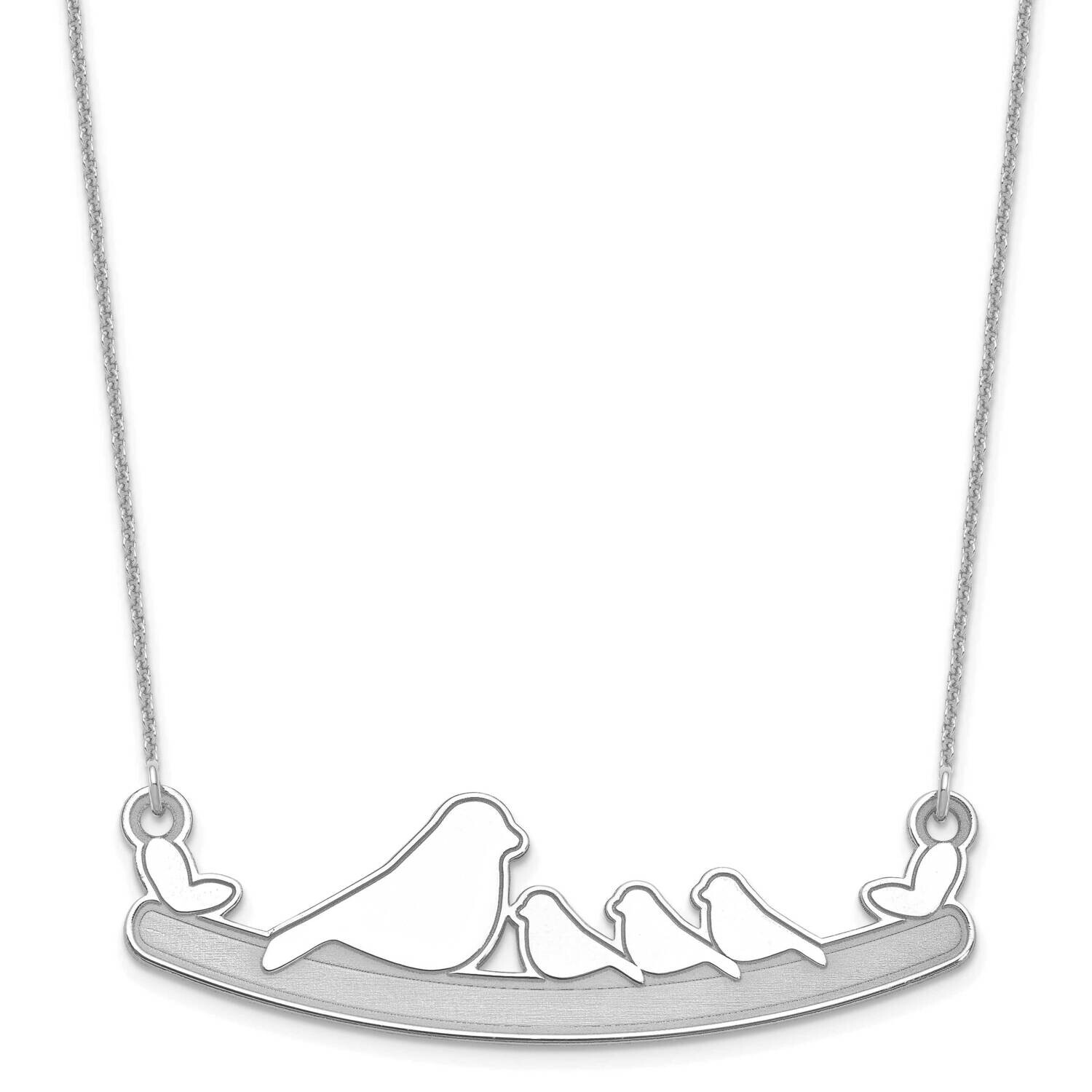 3 Children Bird Family Necklace 10k White Gold 10XNA675W, MPN: 10XNA675W,