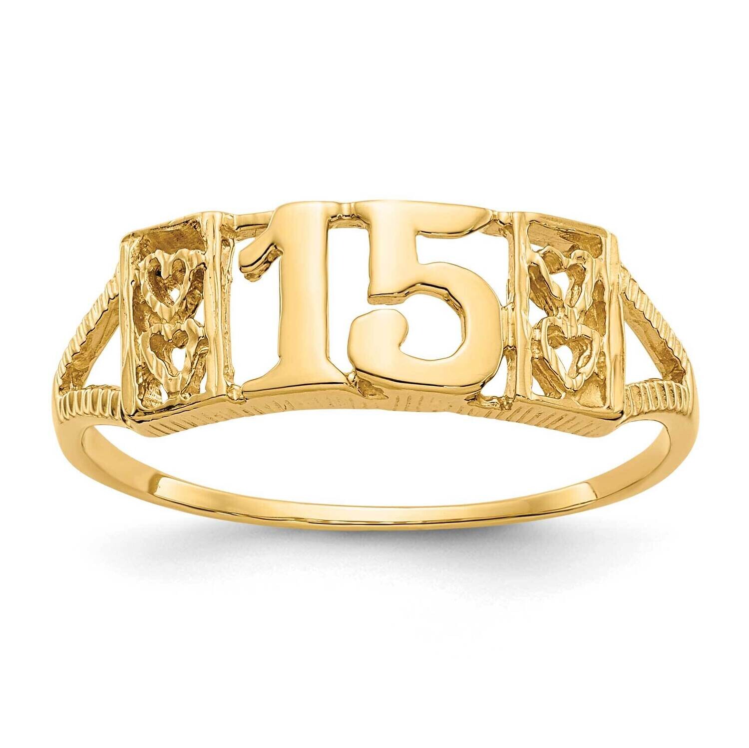 15 Ring 10k Gold 10R179, MPN: 10R179,