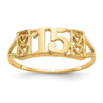 15 Ring 10k Gold 10R179, MPN: 10R179,
