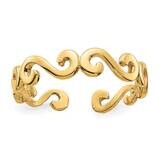 Swirl Toe Ring 10k Gold 10D1967, MPN: 10D1967,