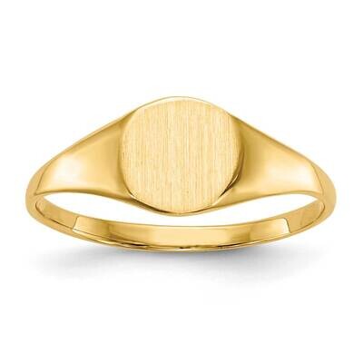 6.5 x 7 Inch.5mm Closed Back Signet Ring 10k Gold 10RS273, MPN: 10RS273,