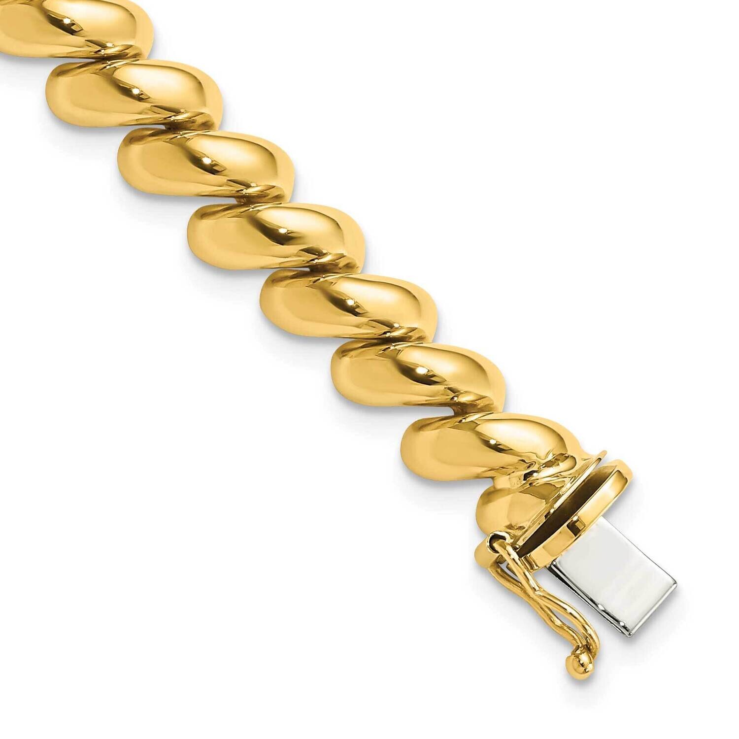 San Marco Bracelet 8 Inch 10k Gold 10SM14-8, MPN: 10SM14-8,