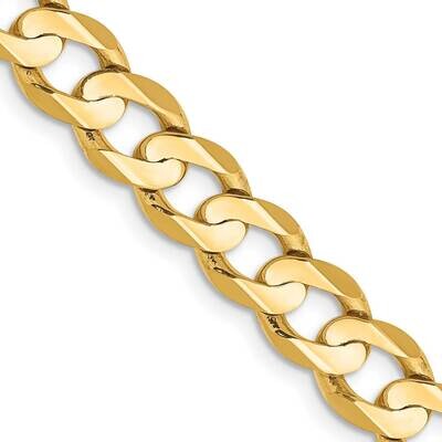 6.75mm Open Concave Curb Chain 22 Inch 10k Gold 10LCR180-22 by Men&#39;s Jewelry and Accessories, MPN: …