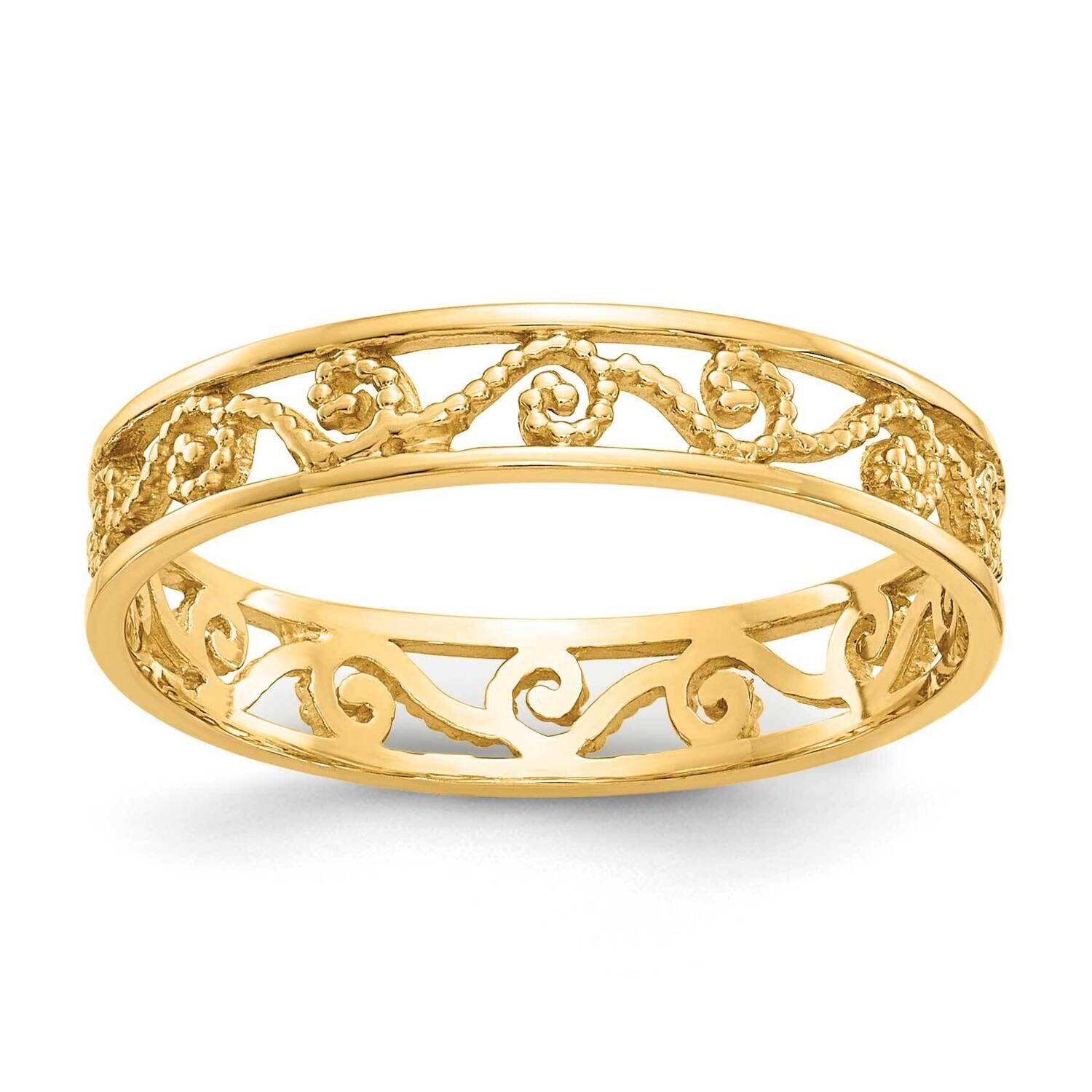 10K Polished/Textured Ring 10k Polished Gold 10K5138, MPN: 10K5138,