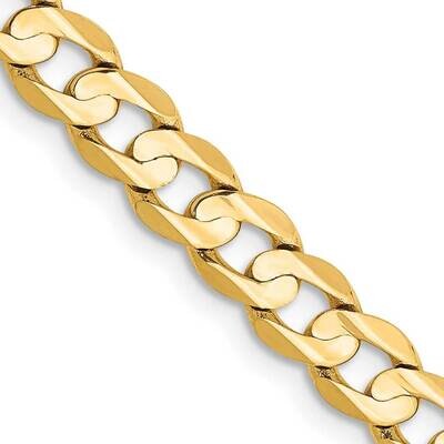5.25mm Open Concave Curb Chain 22 Inch 10k Gold 10LCR140-22 by Men&#39;s Jewelry and Accessories, MPN: …