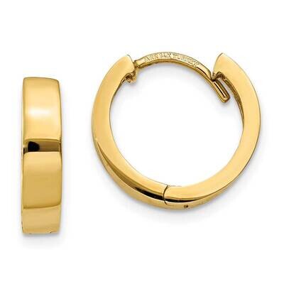 Round Hinged Hoop Earrings 10k Gold 10TM622, MPN: 10TM622,