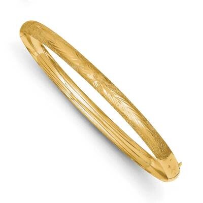 3/16 Laser Cut Hinged Bangle Bracelet 7 Inch 10k Gold 10LZ3/16, MPN: 10LZ3/16,