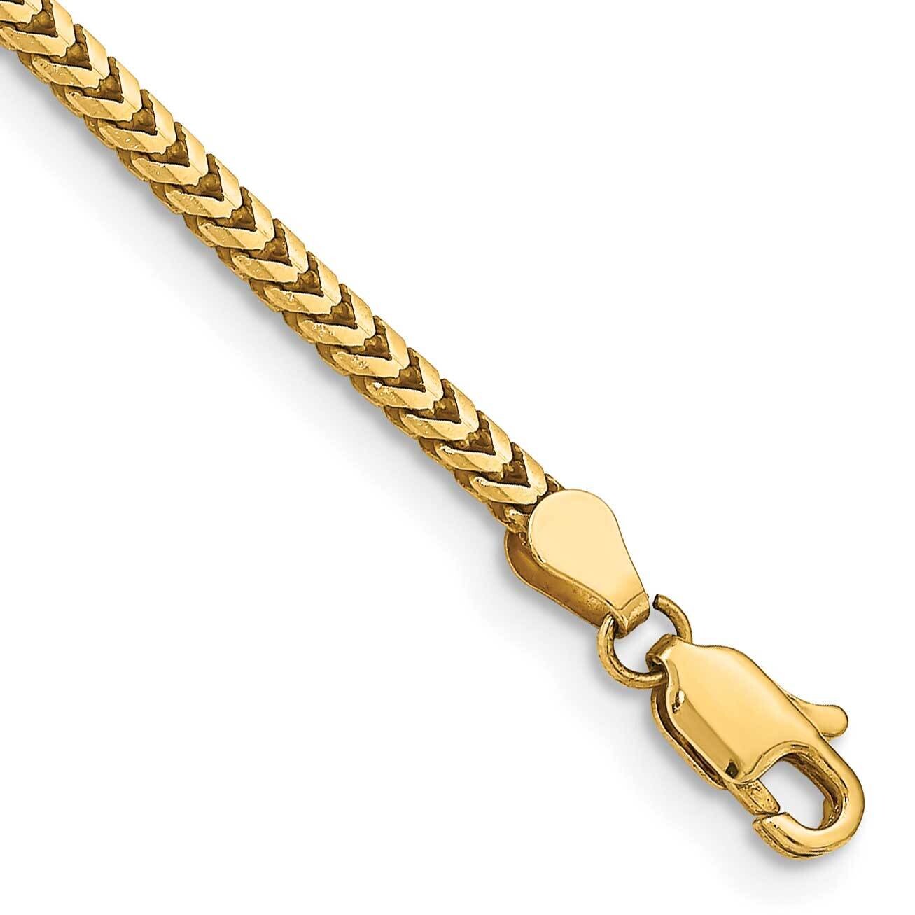 2.5mm Franco Chain 8 Inch 10k Gold 10FRA080-8, MPN: 10FRA080-8,