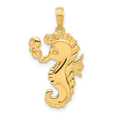 Seahorse Bubbles Pendant 14k Polished Gold D5331, MPN: D5331,