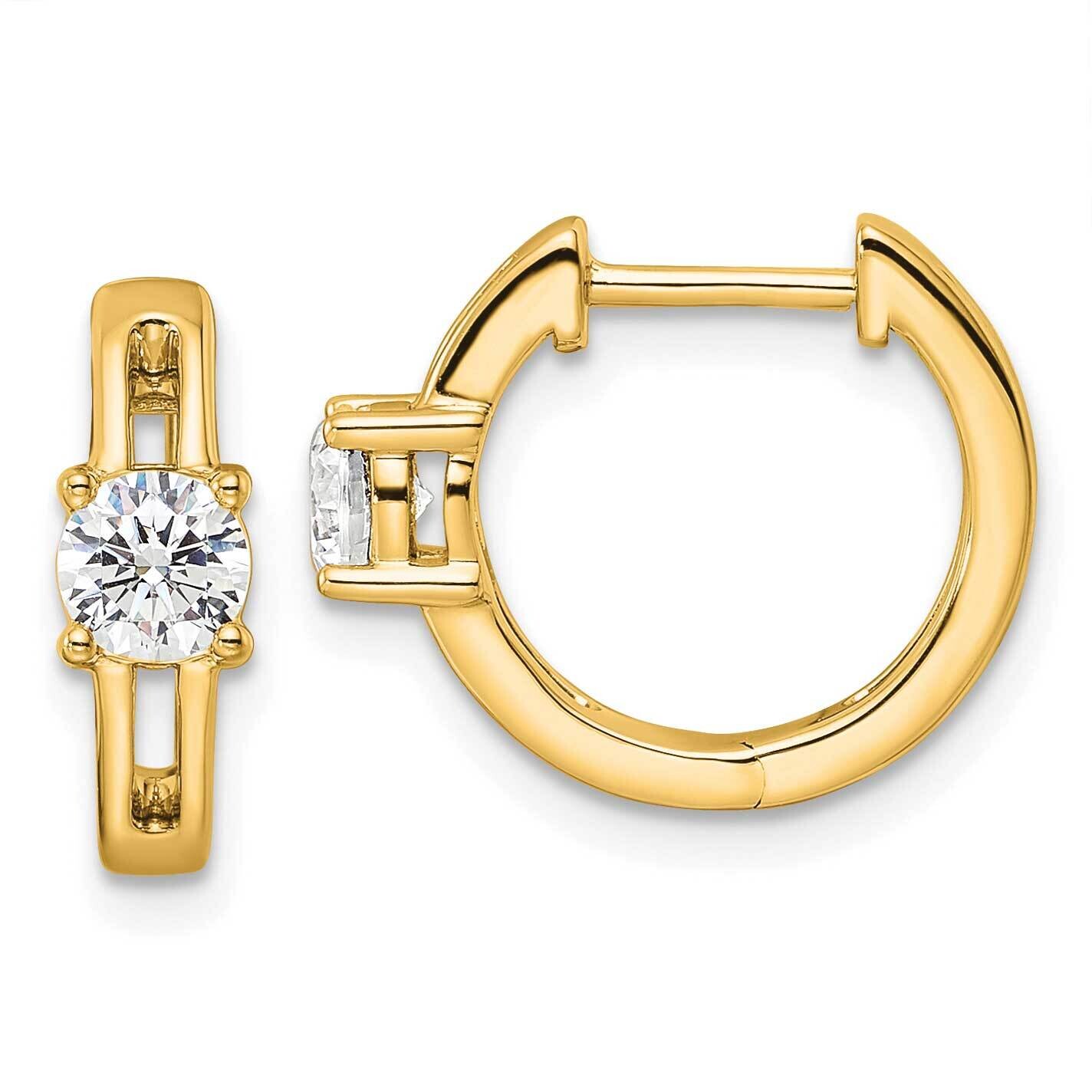 True Origin Diamond Vs/Si D E F Hinged Hoops Earrings 14k Gold EM9374-060-YLD