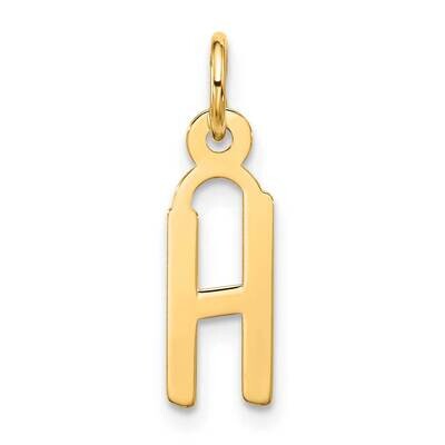 Large Slanted Block Initial H Charm 10k Gold 10YC1555H, MPN: 10YC1555H,
