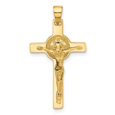 Crucifix St Benedict Pendant 14k Polished Gold C4971 by Men&#39;s Jewelry and Accessories, MPN: C4971, …