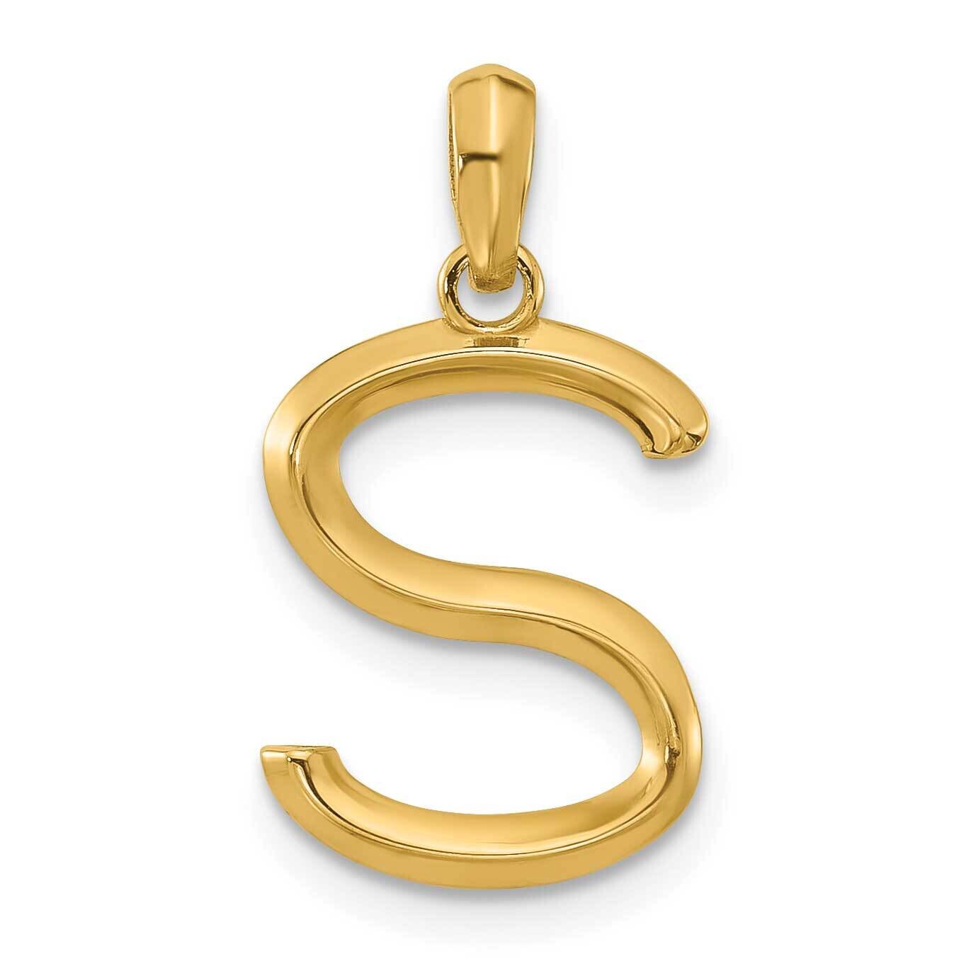 Fancy Pendant Letter S 14k Gold D5668S, MPN: D5668S,