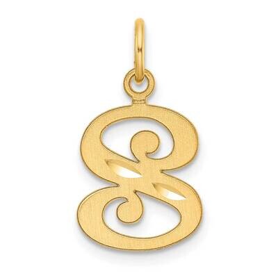 Letter S Initial Charm 14k Gold Diamond-Cut  C4833S, MPN: C4833S,