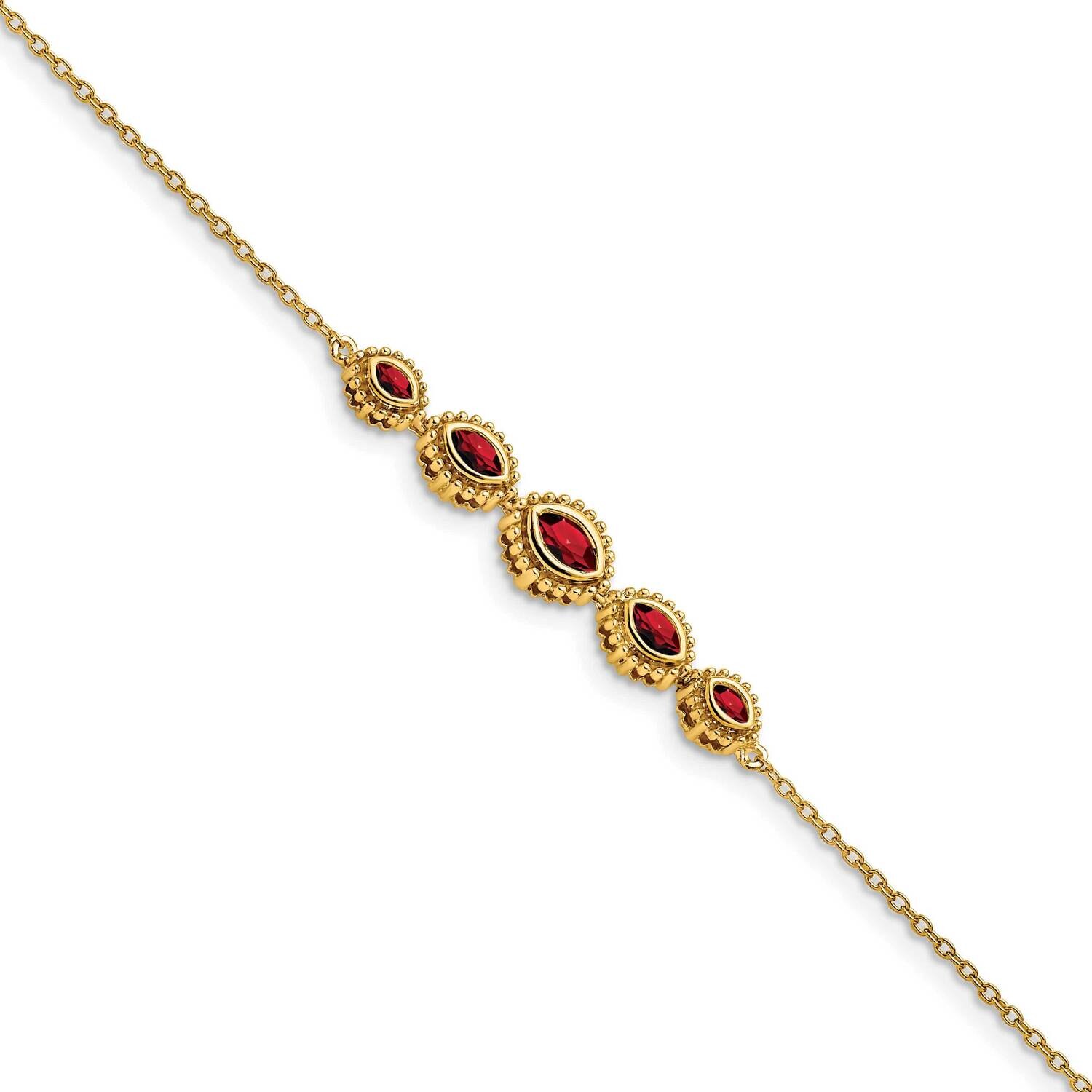Marquise Garnet Bangle 14k Gold BM7200-GA-Y, MPN: BM7200-GA-Y, 886774130026