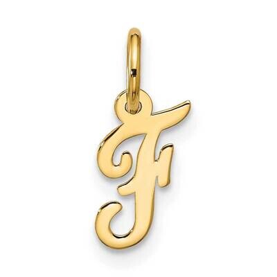 Small Script Initial F Charm 10k Gold 10YC1556F, MPN: 10YC1556F,