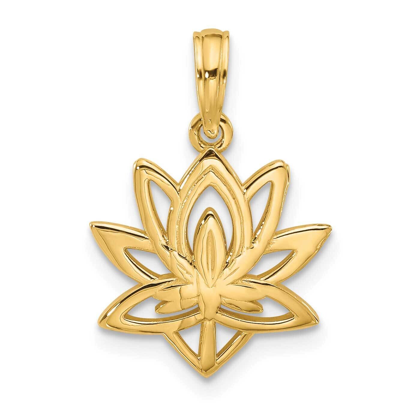 Fancy Flower Charm 14k Polished Gold D5603, MPN: D5603,