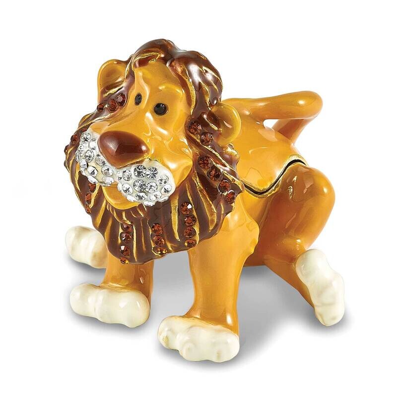 Ari Lion Trinket Box Bejeweled BJ4193