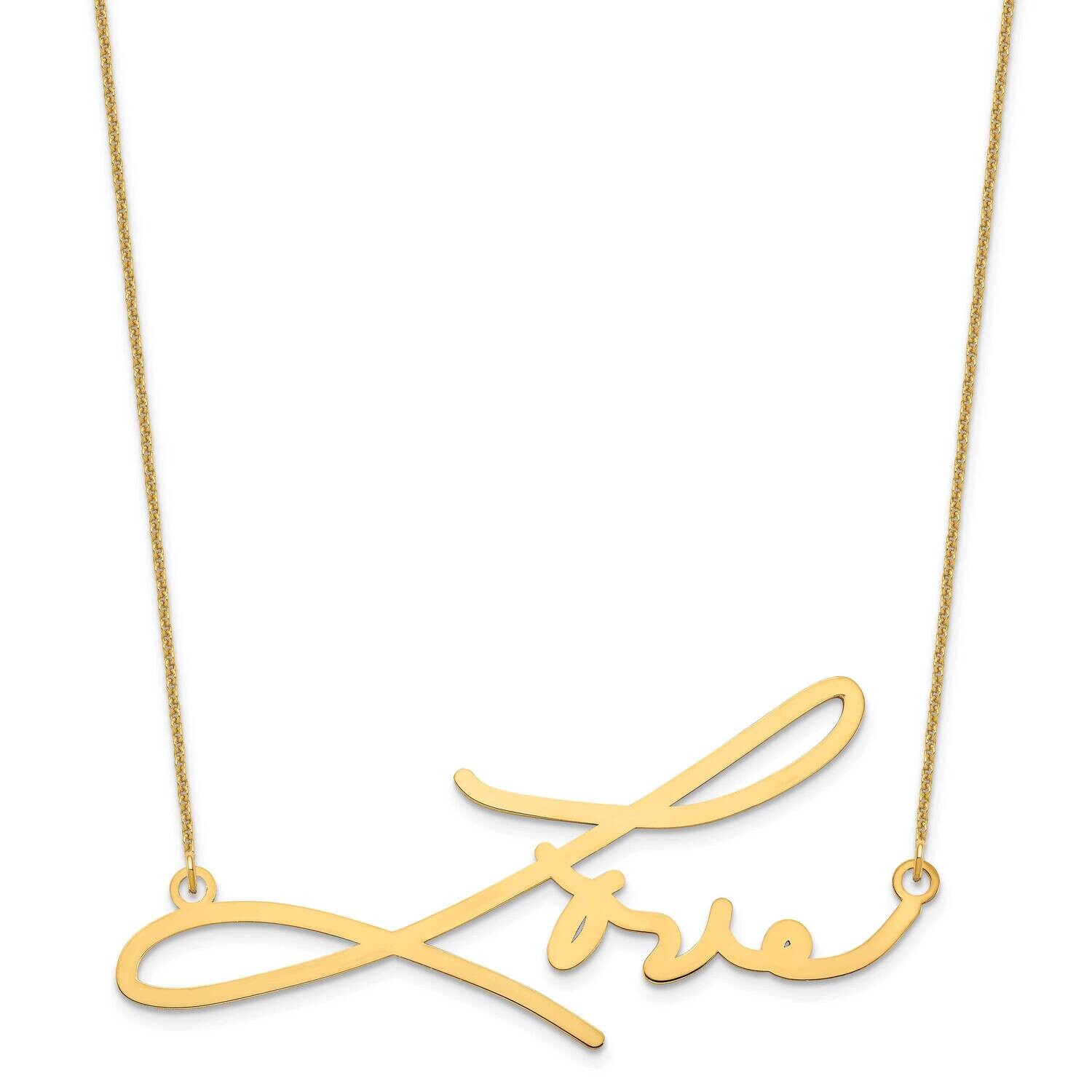 Signature Necklace 10k Gold 10XNA507Y, MPN: 10XNA507Y,