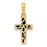 Fancy Enameled Cross Charm 14k Gold D5477 by Men&#39;s Jewelry and Accessories, MPN: D5477,