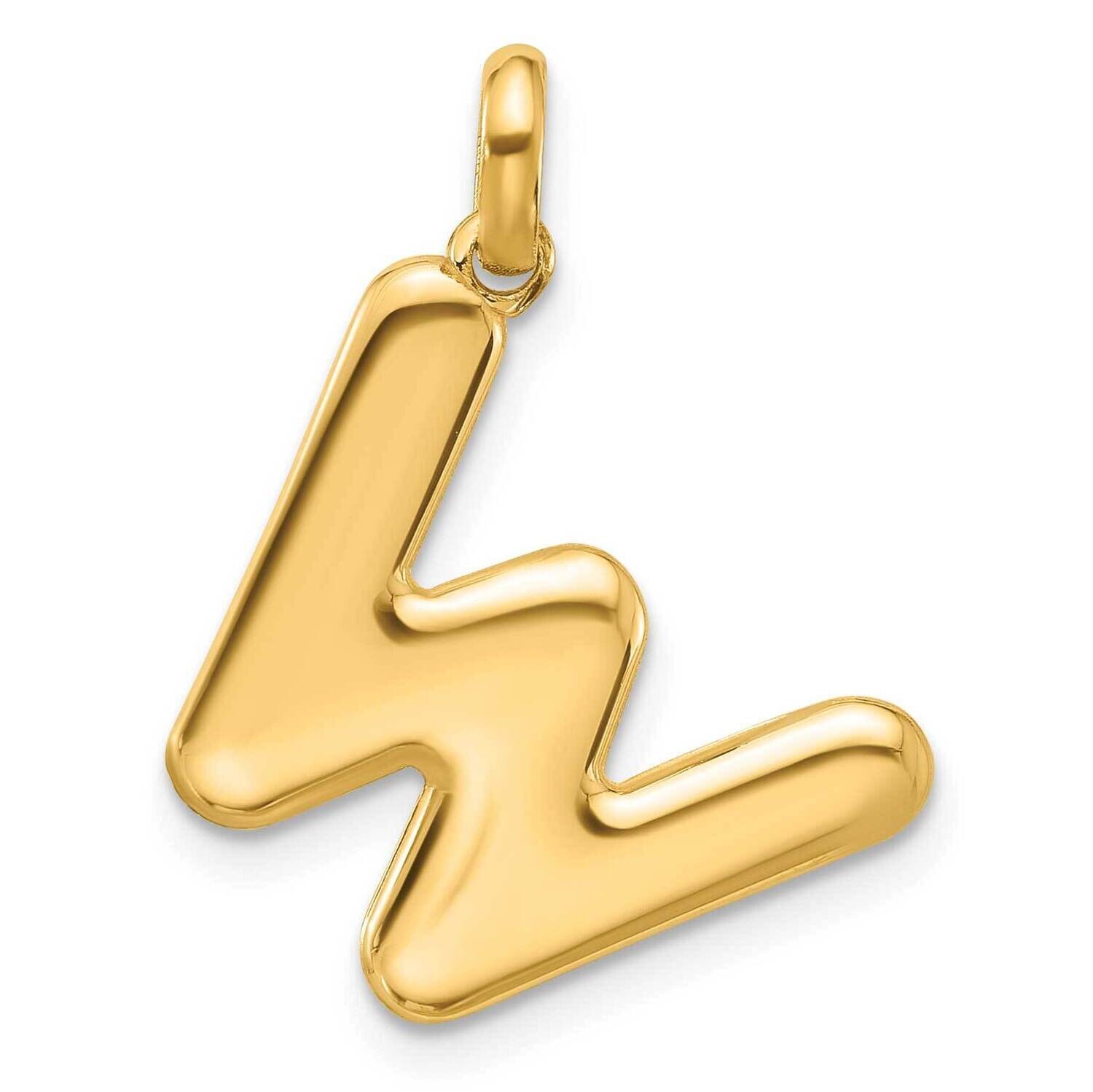 Fancy Pendant Letter W 14k Gold D5670W, MPN: D5670W,