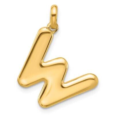 Fancy Pendant Letter W 14k Gold D5670W, MPN: D5670W,