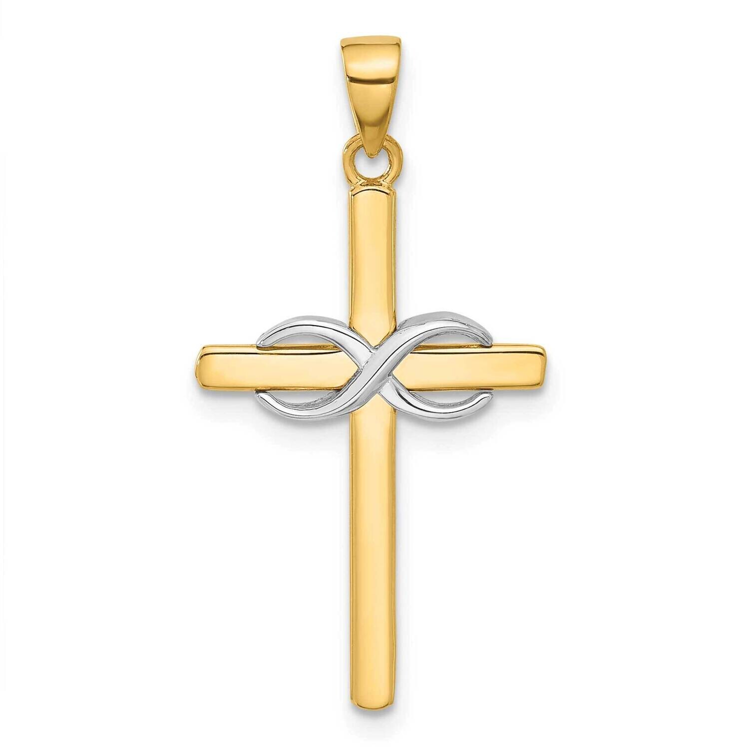 Polished Infinity Cross Pendant 14k Two-Tone Gold C4948 by Men&#39;s Jewelry and Accessories, MPN: C494…