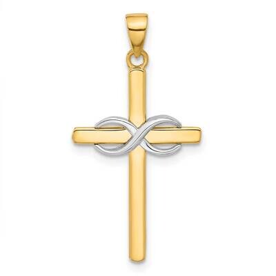 Polished Infinity Cross Pendant 14k Two-Tone Gold C4948 by Men&#39;s Jewelry and Accessories, MPN: C494…
