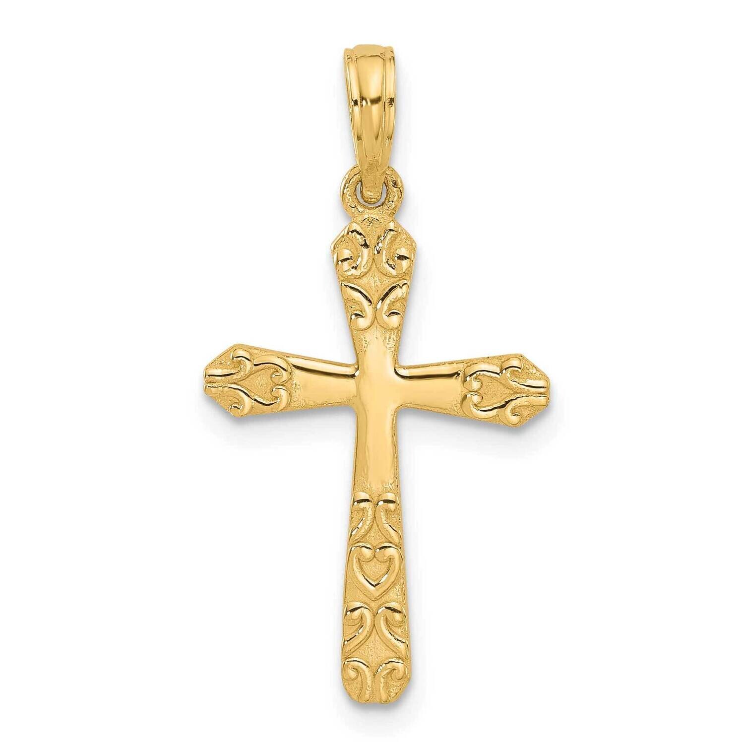 Fancy Cross Charm 14k Gold D5425 by Men&#39;s Jewelry and Accessories, MPN: D5425,