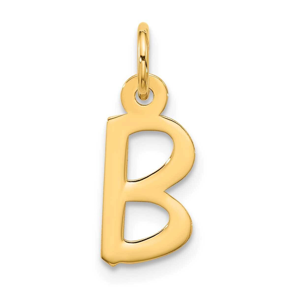 Large Slanted Block Initial B Charm 10k Gold 10YC1555B, MPN: 10YC1555B,
