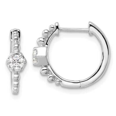 True Origin Diamond Vs/Si D E F Hinged Hoops Earrings 14k White Gold EM9375-028-WLD, MPN: EM9375-02…